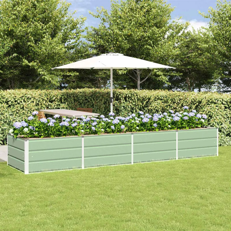 Jardinera Verde 320 X 80 X 45 Cm Acero