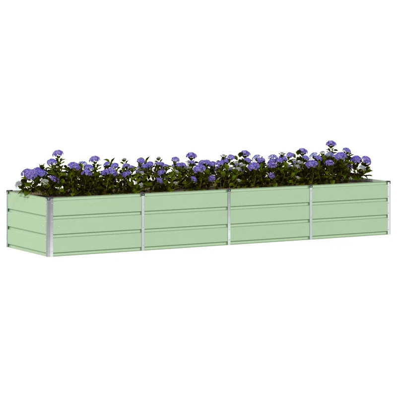 Jardinera Verde 320 X 80 X 45 Cm Acero