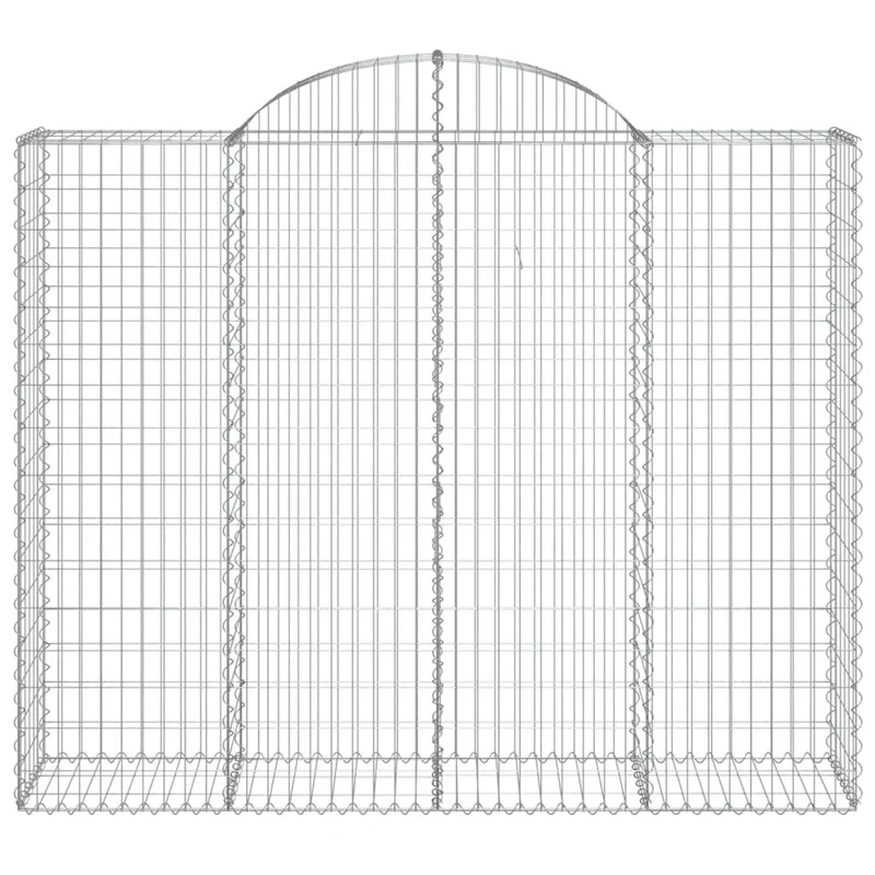 Cestas De Gaviones 6 Uds Forma De Arco Hierro 200x50x160/180 Cm