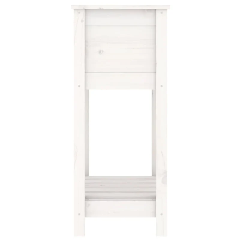 Jardinera De Madera Maciza De Pino Blanco 54x34,5x81 Cm