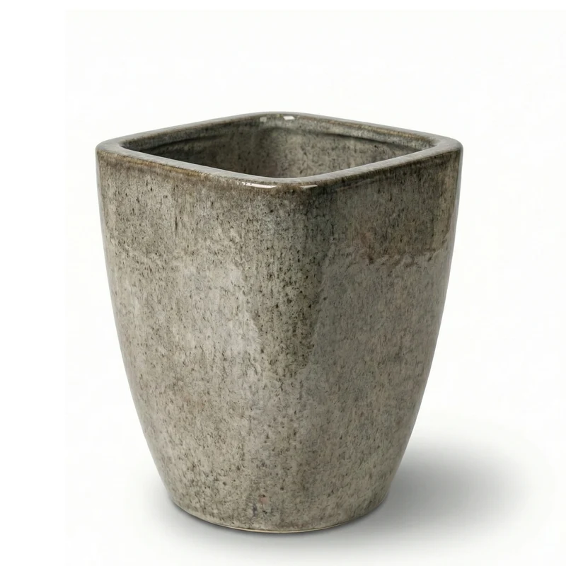 Pot VAUBAN 34x43cm blanc tigré
