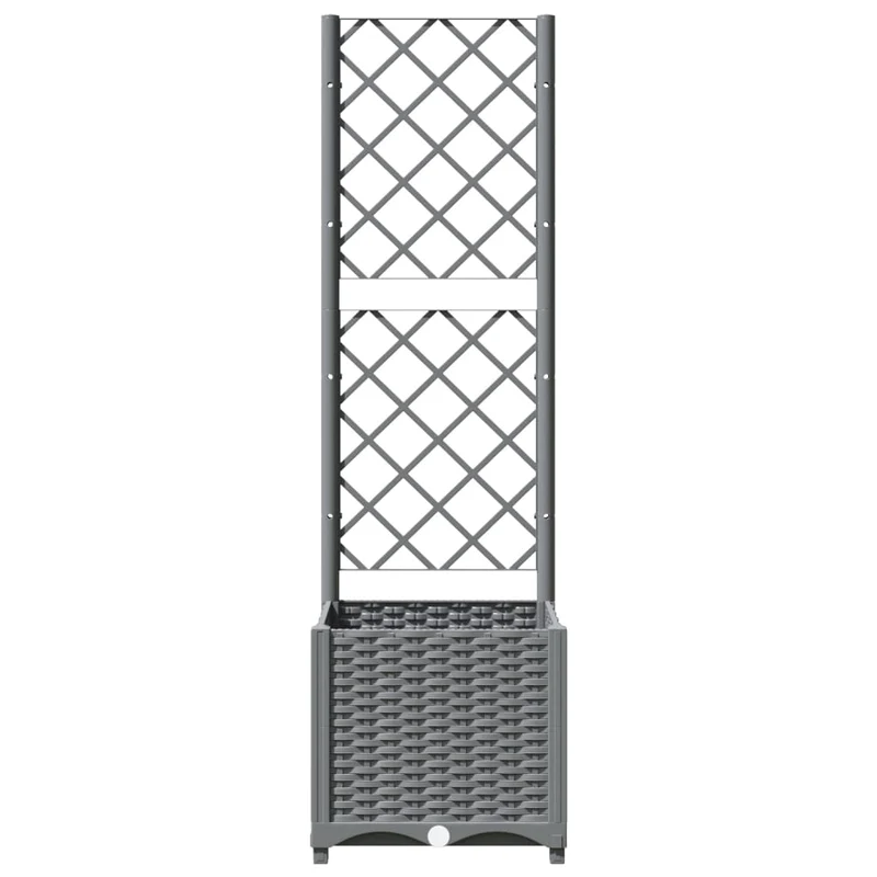 Macetero De Jardín Gris Claro 40 X 40 X 136 Cm