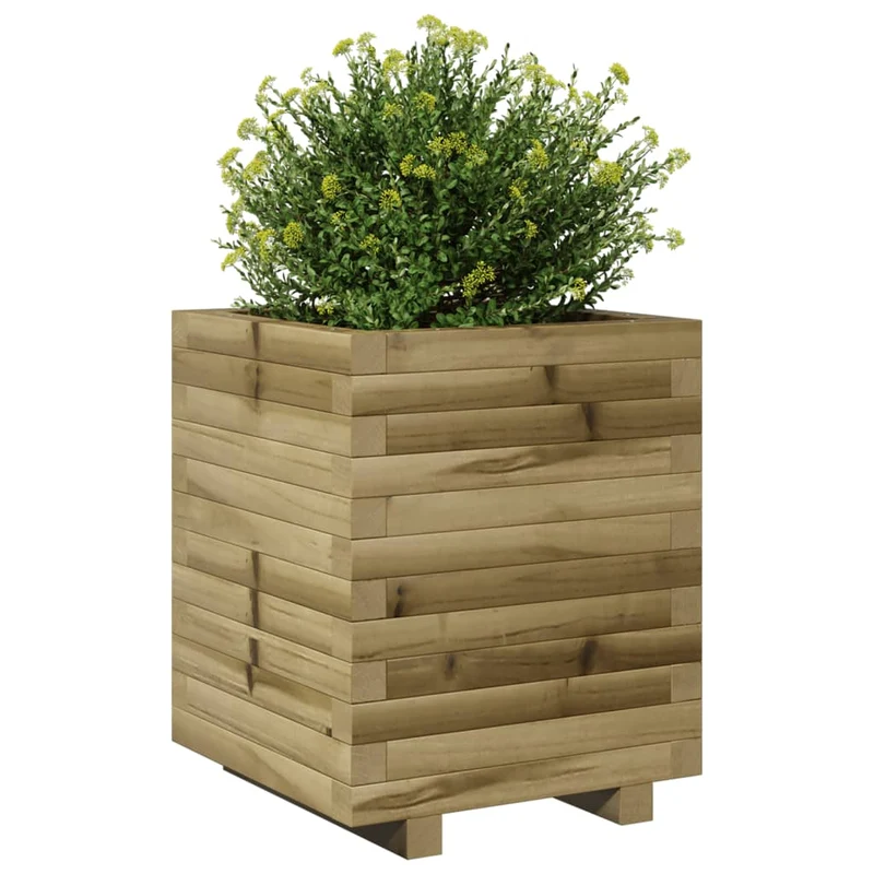 Jardinera Madera De Pino Impregnada 40x40x49,5 Cm