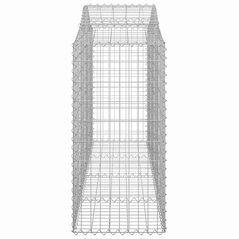 Cestas De Gaviones 8 Uds Forma De Arco Hierro 200x50x100/120cm