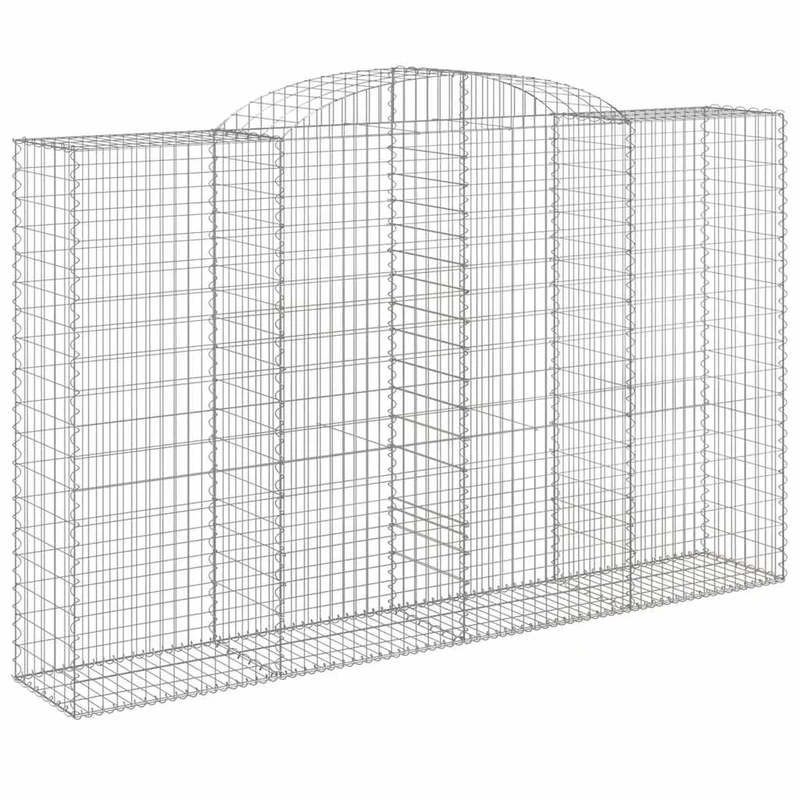 Cestas De Gaviones 15 Uds Forma De Arco Hierro 300x50x180/200cm