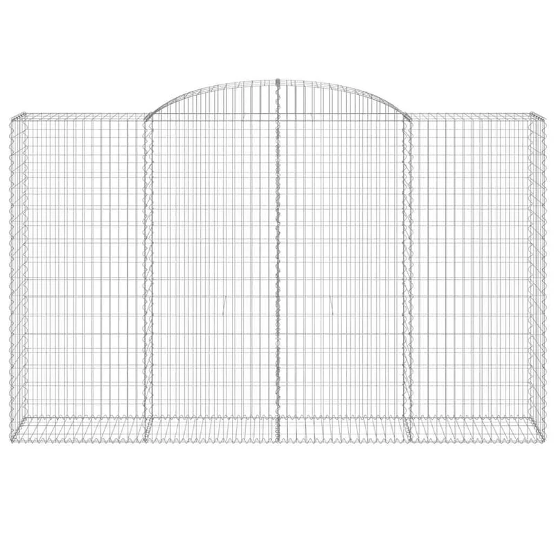 Cestas De Gaviones 15 Uds Forma De Arco Hierro 300x50x180/200cm