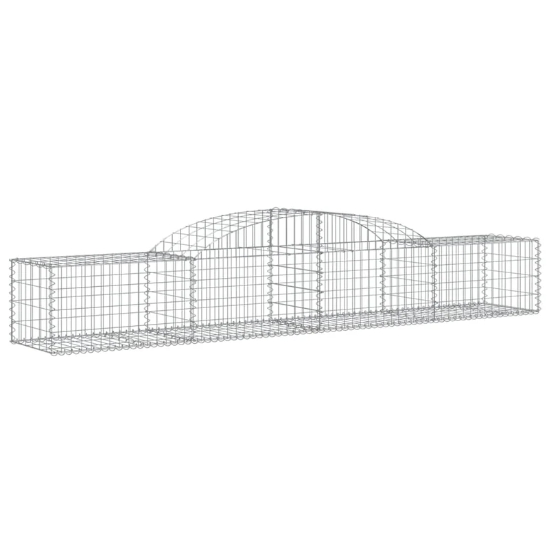 Cestas De Gaviones 20 Uds Forma De Arco Hierro 300x50x40/60 Cm