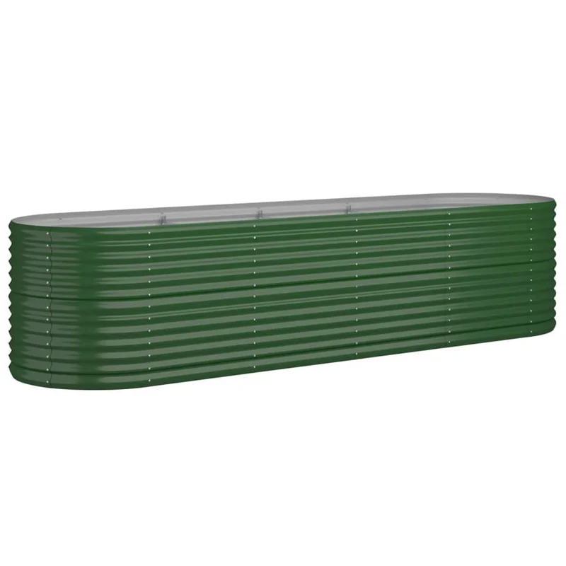 Jardinera Arriate Acero Galvanizado Verde 296x80x68 Cm