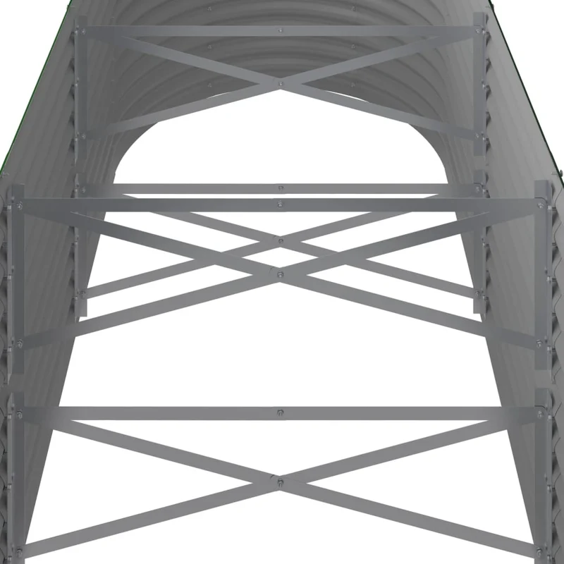 Jardinera Arriate Acero Galvanizado Verde 296x80x68 Cm