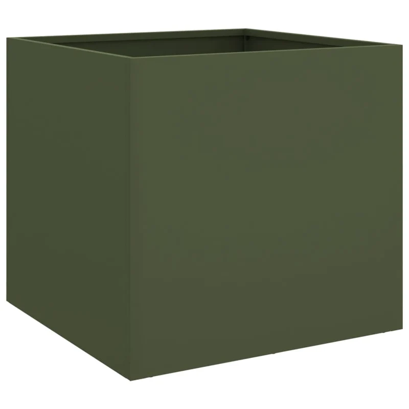 Jardinera Acero Verde Oliva 49x47x46 Cm