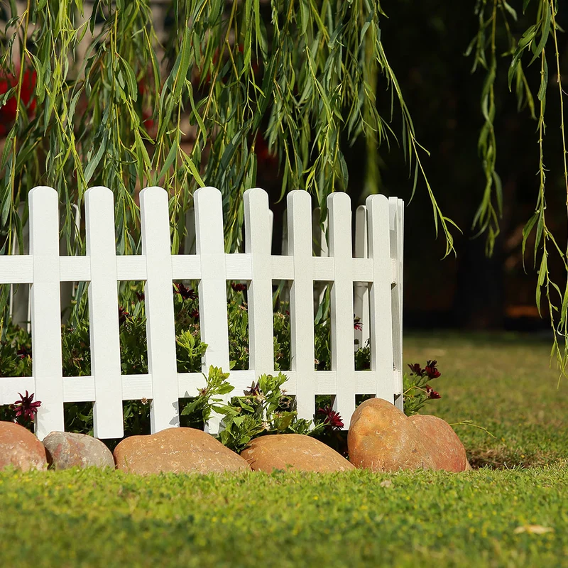 Pack De 5 Mini Vallas Clickfence Lop Blanco - Versatilidad Y Estilo - 0,35x0,55x0,02 M - Multicolor