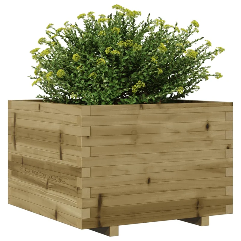 Jardinera Madera De Pino Impregnada 70x70x49,5 Cm
