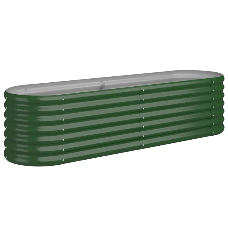Jardinera De Acero Galvanizado Verde 152x40x36cm