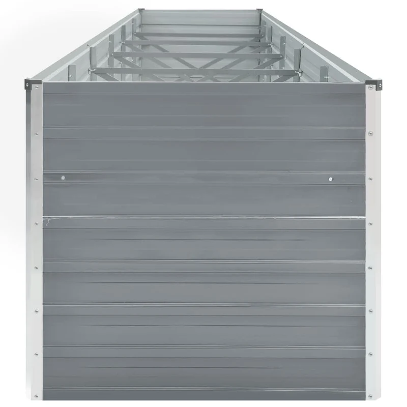 Arriate De Jardín De Acero Galvanizado Gris 480x80x77 Cm