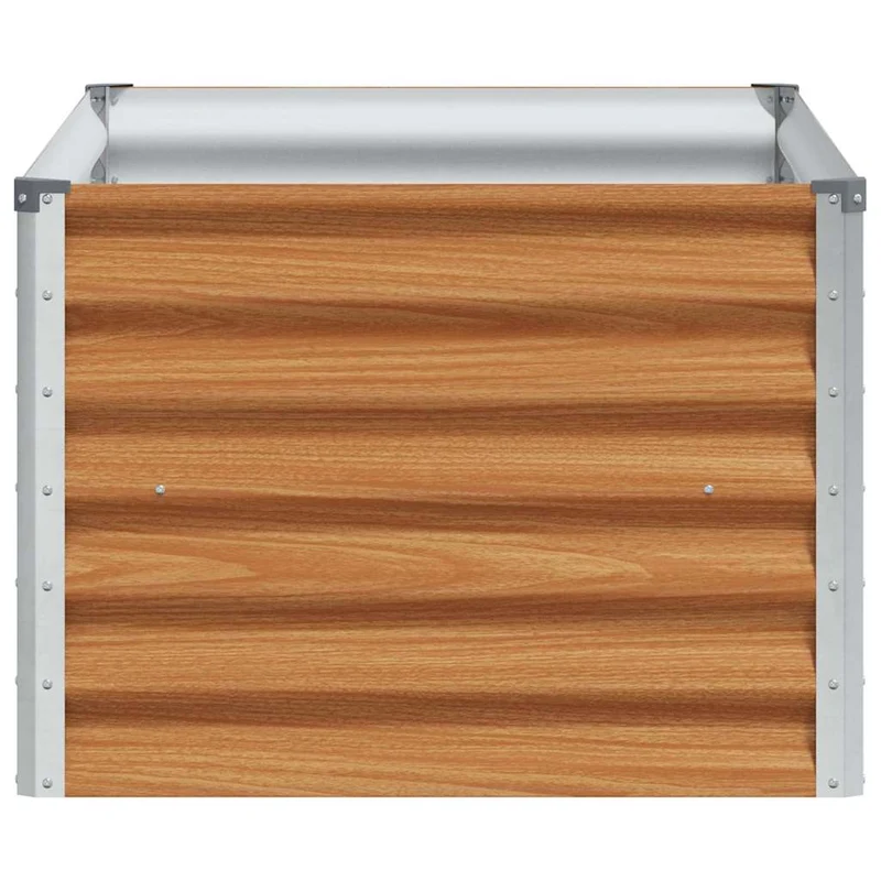 Arriate Elevado Marrón Claro 98 X 50 X 36 Cm Acero Galvanizado