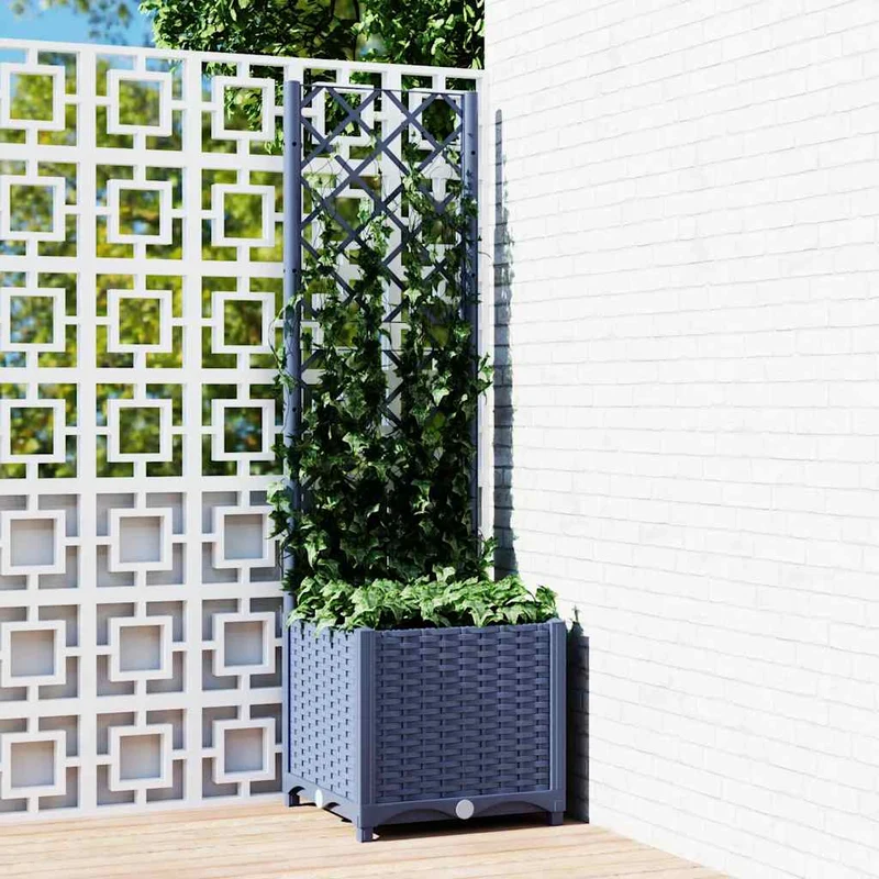 Jardín Gris Azulado 40 X 40 X 136 Cm