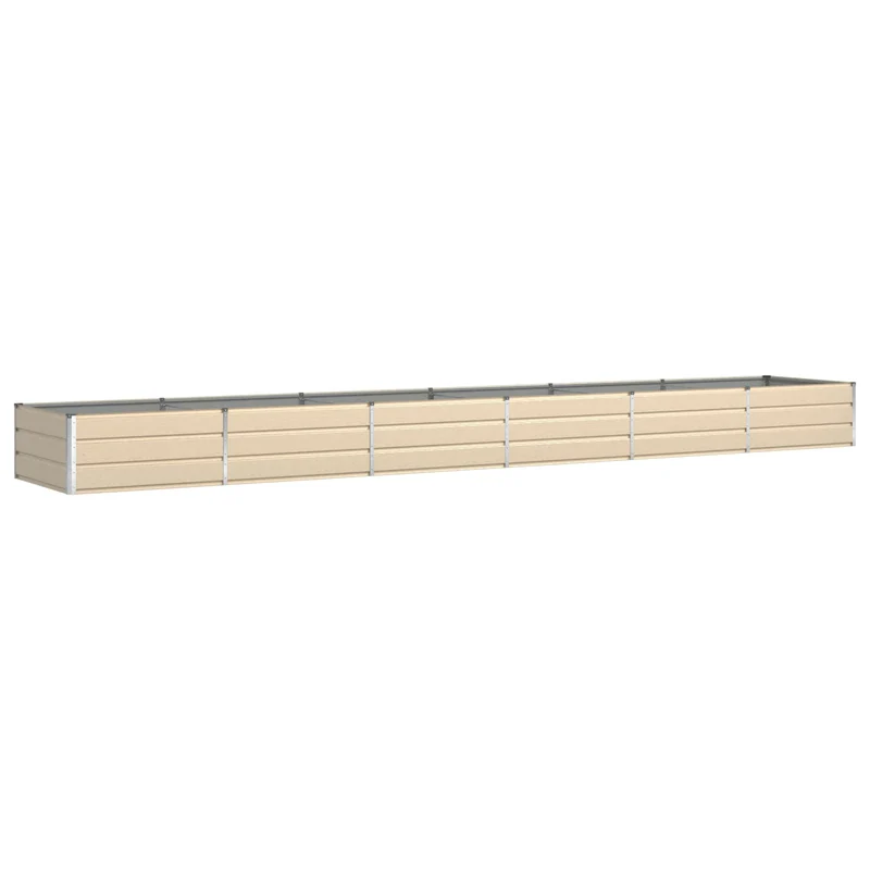Jardinera Marfil 580 X 100 X 45 Cm Acero Galvanizado