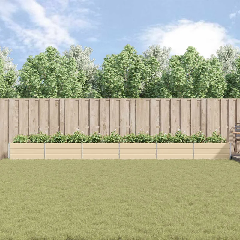 Jardinera Marfil 580 X 100 X 45 Cm Acero Galvanizado