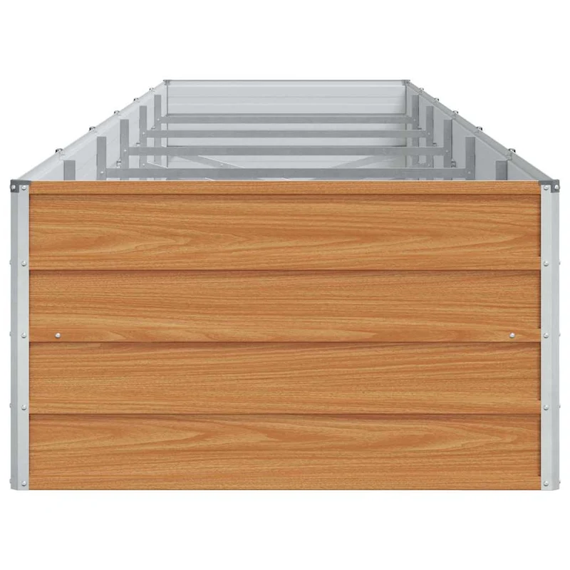 Arriate Elevado Marrón Claro 480 X 80 X 45 Cm Acero Galvanizado