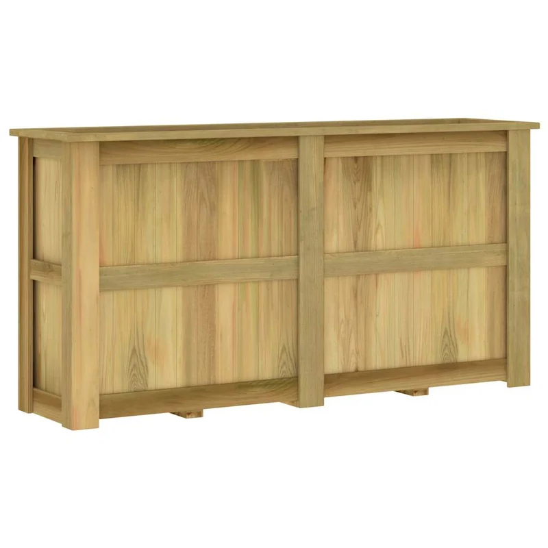 Arriate De Madera De Pino Impregnada 196x50x100 Cm