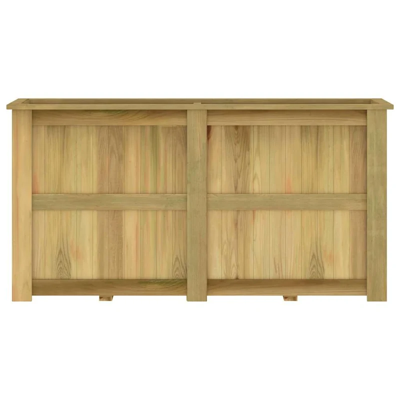 Arriate De Madera De Pino Impregnada 196x50x100 Cm