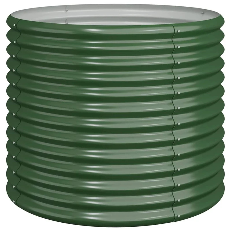 Jardinera De Acero Galvanizado Verde 80x80x68 Cm