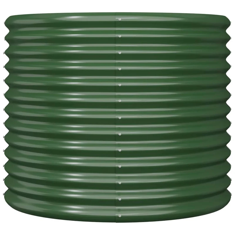 Jardinera De Acero Galvanizado Verde 80x80x68 Cm