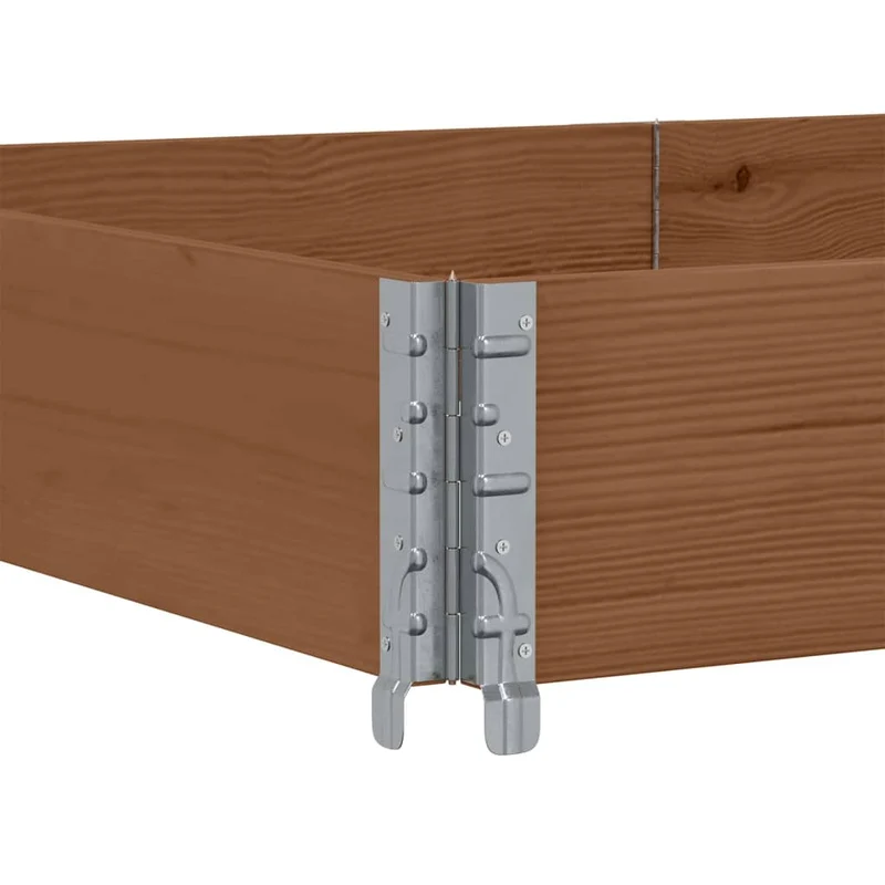 Jardinera De Madera Maciza De Pino Marrón 150x100 Cm