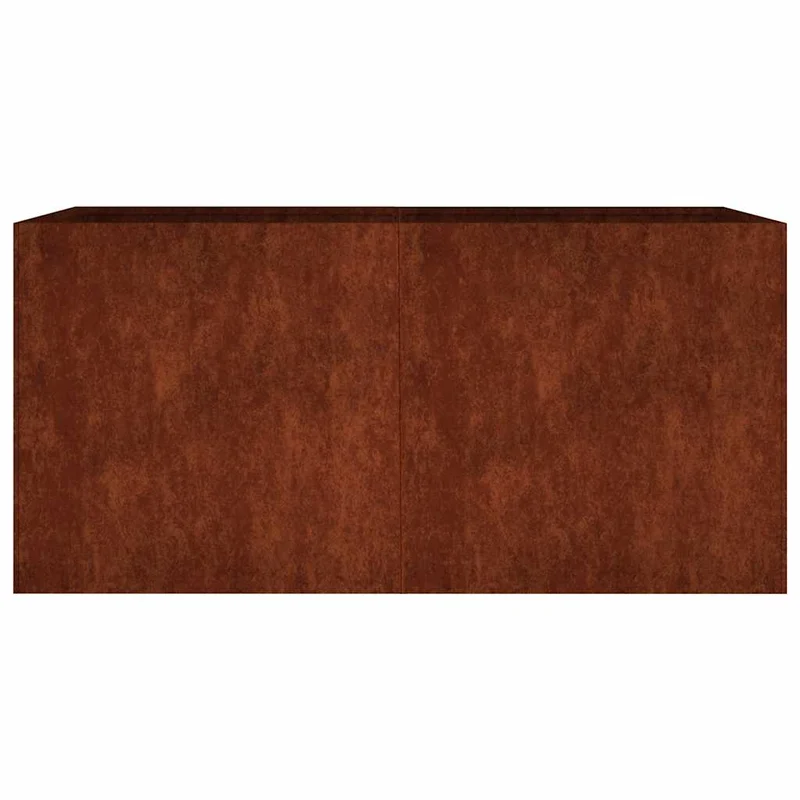 Maceta De Acero Corten 80x40x40 Cm