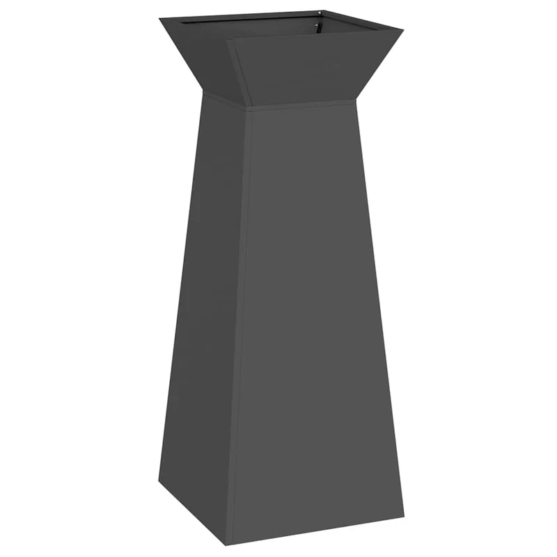 Maceta Pilar Negro 40 X 40 X 100 Cm