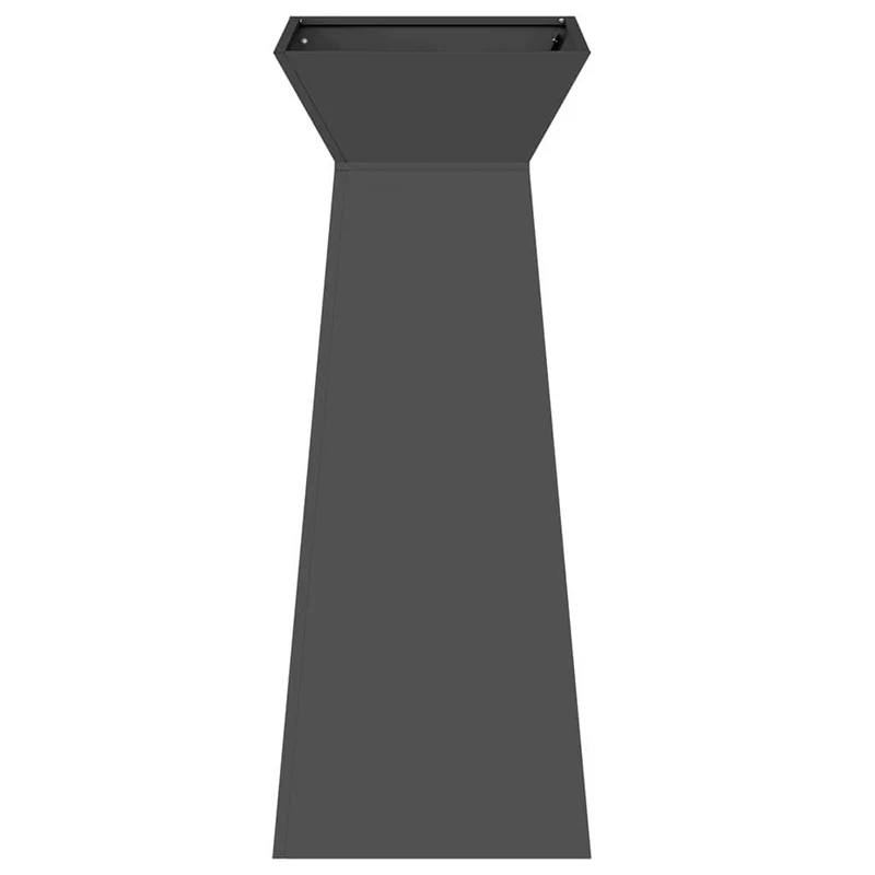 Maceta Pilar Negro 40 X 40 X 100 Cm