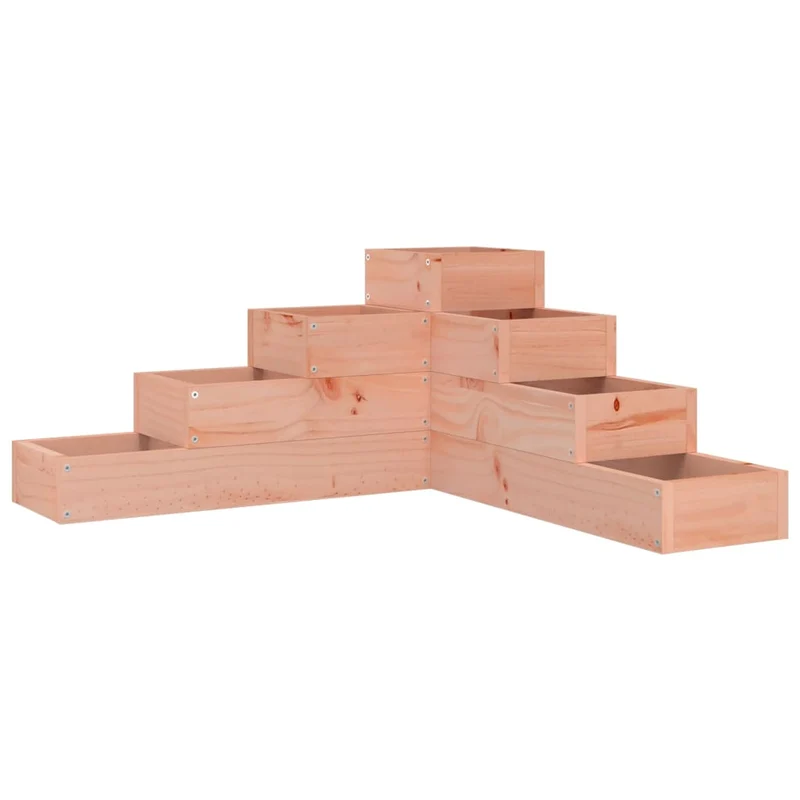 Jardinera De 4 Niveles Madera Maciza Douglas 80,5x79x36 Cm