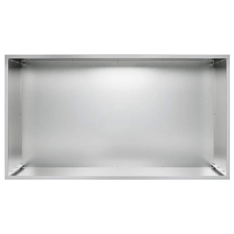 Macetero De Jardín Plateado 80 X 50 X 50 Cm Acero Galvanizado