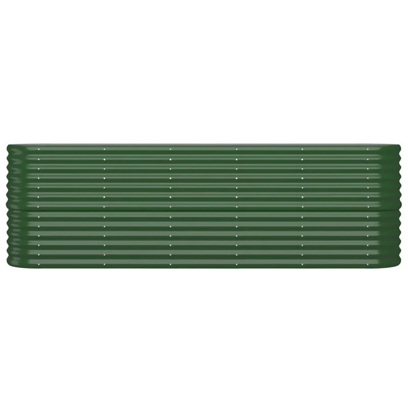 Jardinera Arriate Acero Galvanizado Verde 224x40x68 Cm