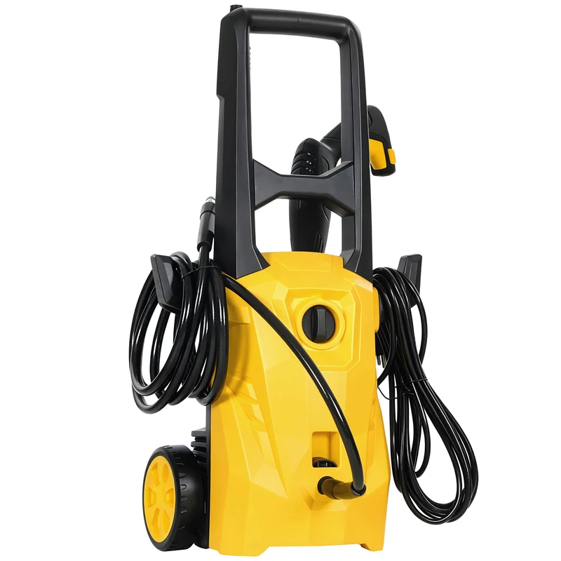 Outsunny Hidrolimpiadora De Alta Presión 1600w Caudal 390 L/h Presión 120 Bar