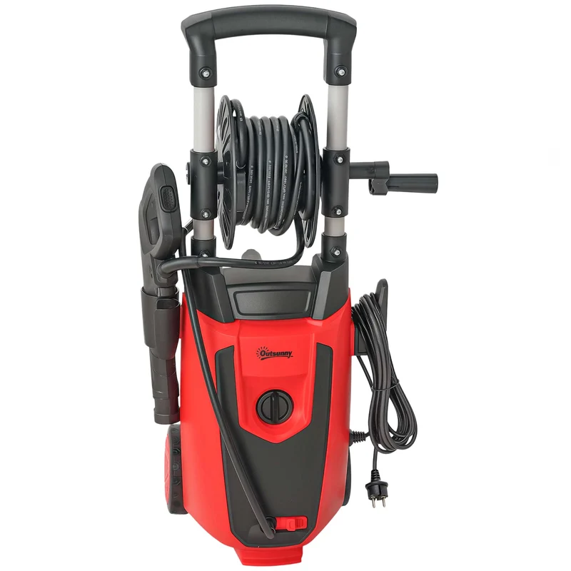 Outsunny Hidrolimpiadora De Alta Presión 1800w Caudal 420 L/h Presión 150 Bar