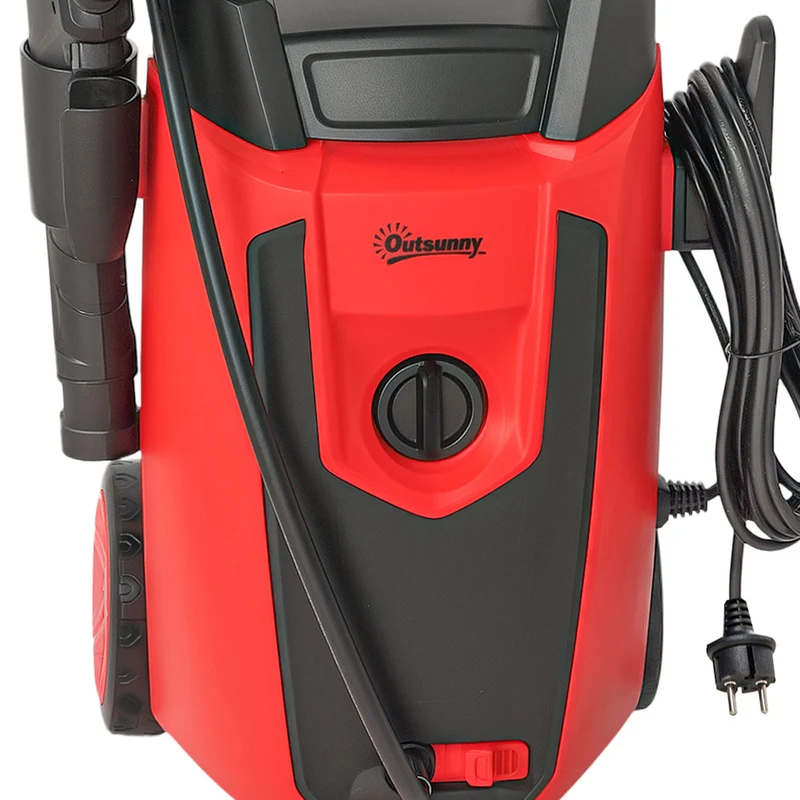 Outsunny Hidrolimpiadora De Alta Presión 1800w Caudal 420 L/h Presión 150 Bar