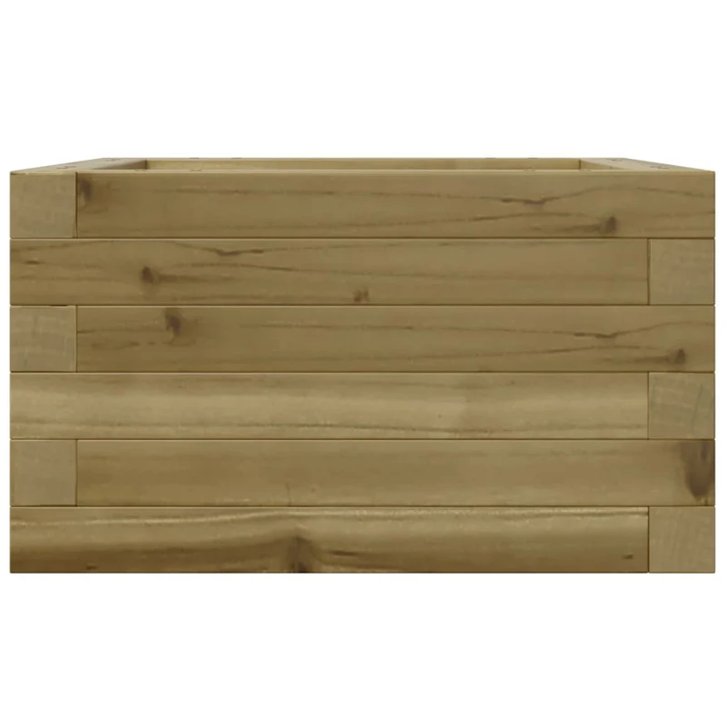 Jardinera De Madera De Pino Impregnada 40x40x23 Cm