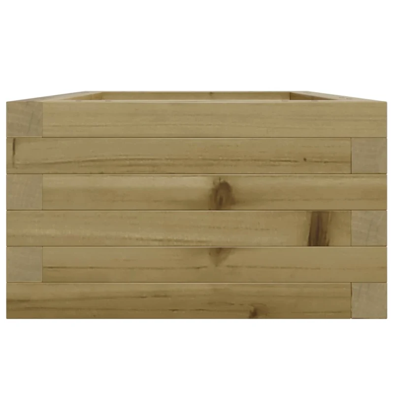 Jardinera De Madera De Pino Impregnada 40x40x23 Cm