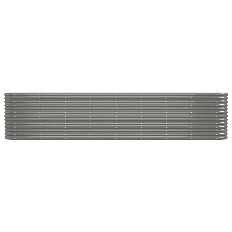 Jardinera Arriate Acero Galvanizado Gris 332x40x68 Cm