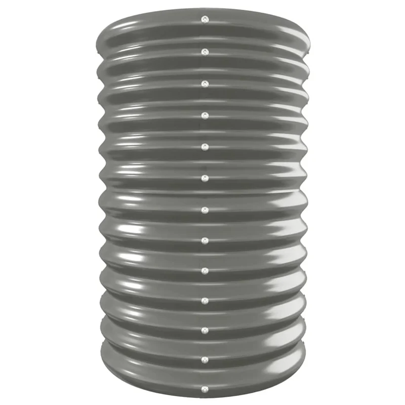 Jardinera Arriate Acero Galvanizado Gris 332x40x68 Cm