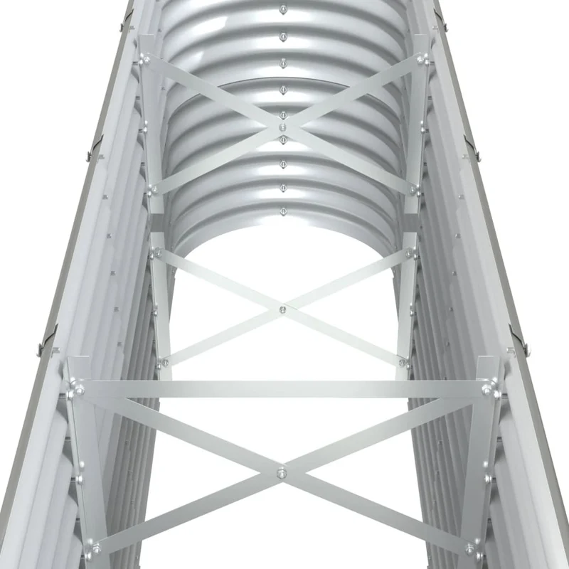 Jardinera Arriate Acero Galvanizado Gris 332x40x68 Cm