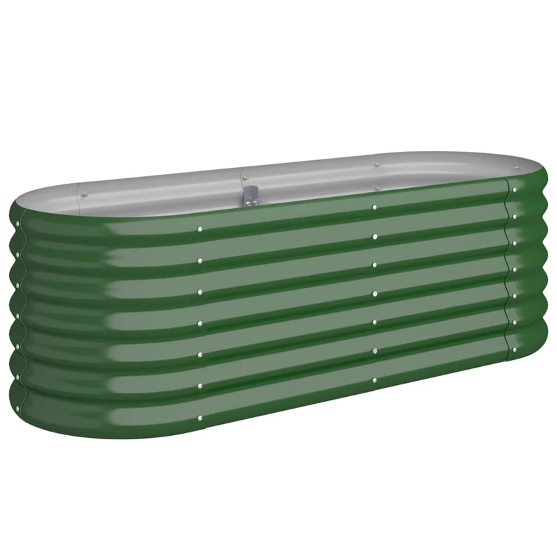 Jardinera Arriate Acero Galvanizado Verde 114x40x36 Cm