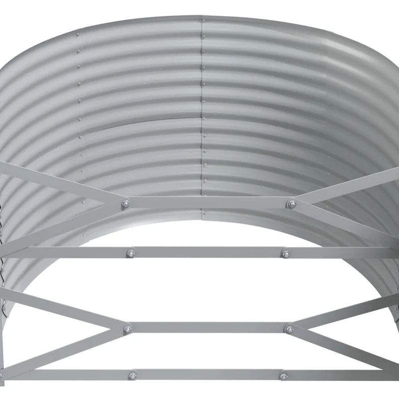 Jardinera Arriate Acero Galvanizado Marrón 249x100x68cm