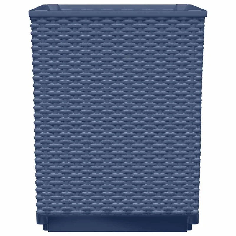 Jardineras 4 Uds Polipropileno Azul Gris 30x30x37 Cm