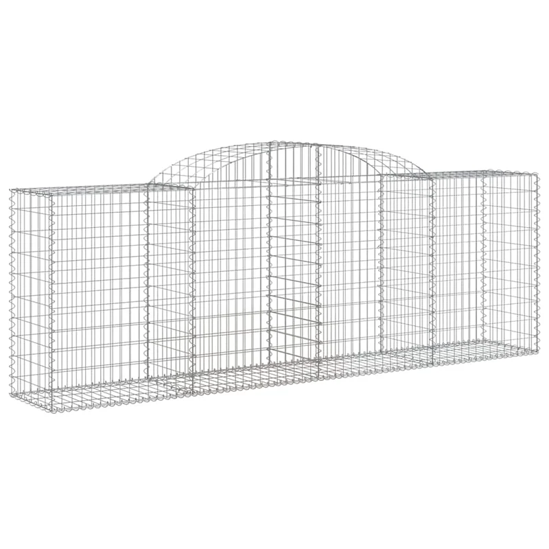 Cestas De Gaviones 10 Uds Forma De Arco Hierro 300x50x100/120cm