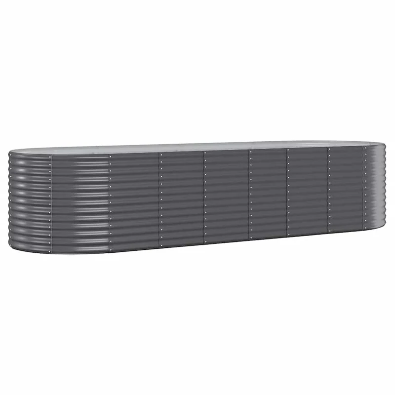 Jardinera Arriate Acero Galvanizado Antracita 322x100x68cm