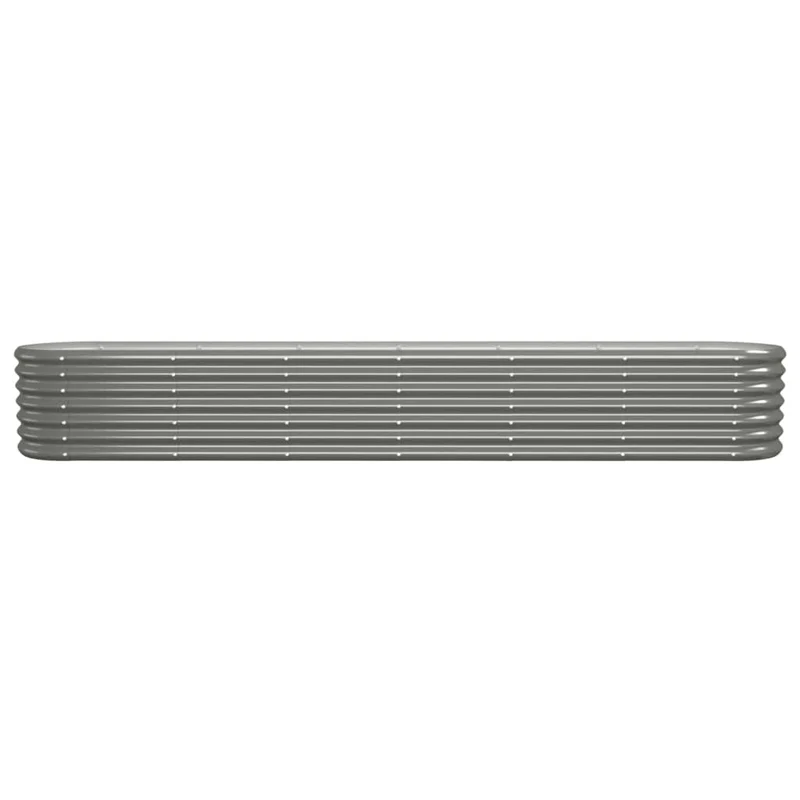 Jardinera Arriate Acero Galvanizado Gris 260x40x36 Cm