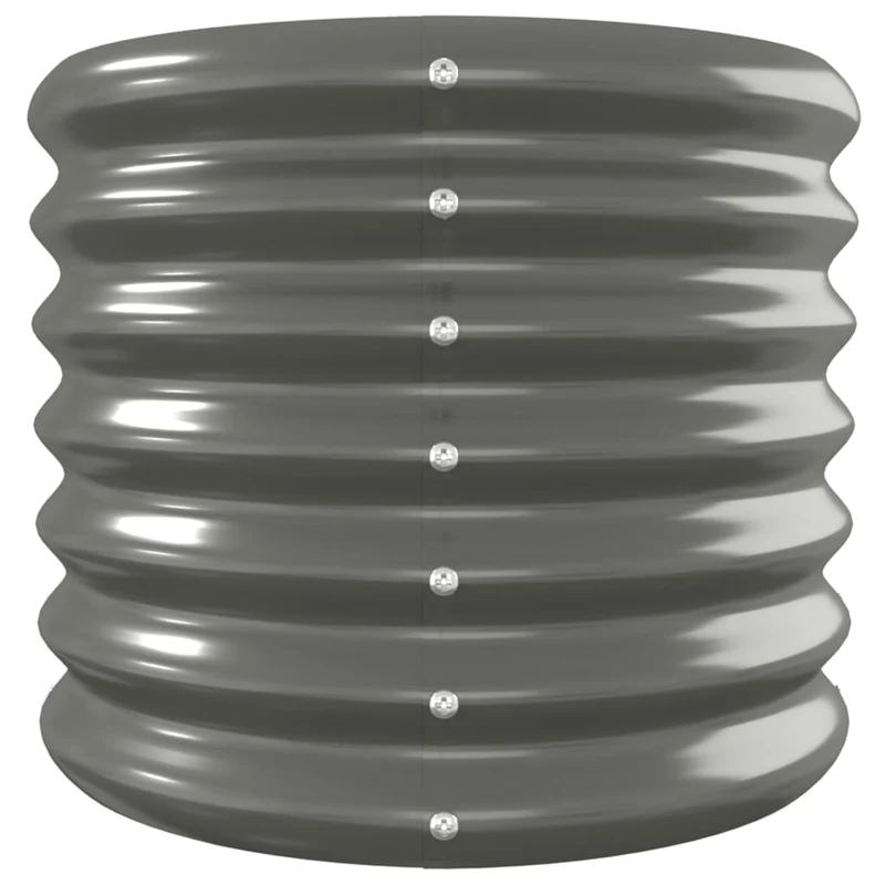 Jardinera Arriate Acero Galvanizado Gris 260x40x36 Cm