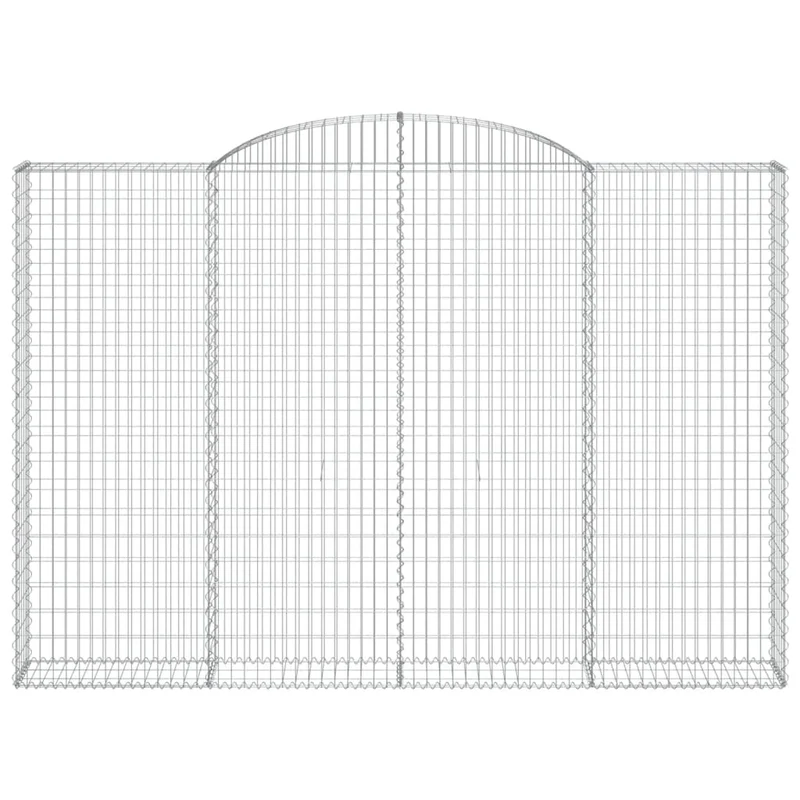 Cestas De Gaviones 2 Uds Forma De Arco Hierro 300x30x200/220 Cm